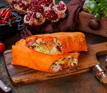 Шаурма с бараниной на углях в сырном лаваше