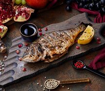 Дорадо на мангале