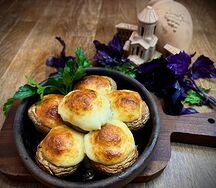 Грибы по-грузински с сыром