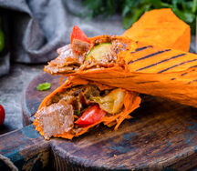 Шаурма из телятины в сырном лаваше