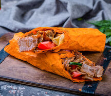 Шаурма с телятиной и ягненком в сырном лаваше