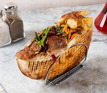 Шаурма рыбная в лепешке