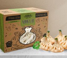 Хинкали с говядиной и свининой