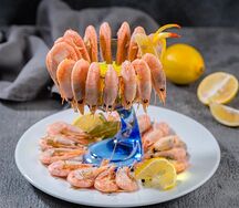 Креветки отварные