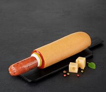 Французский хот-дог с охотничьей колбаской