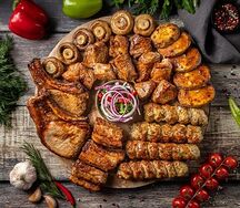 Ассорти шашлыков из свинины