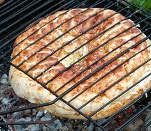 Лепёшка на углях