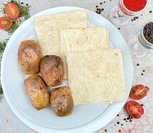 Картошка молодая на углях