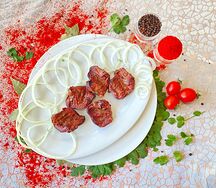 Шашлык из сердец индейки