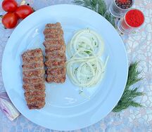 Люля-кебаб с говядиной и грибами