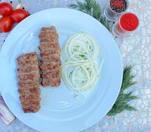 Люля-кебаб из курицы с грибами