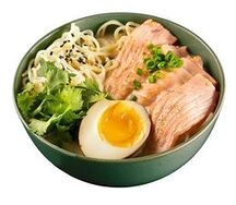 Мисо-рамен сливочный с лососем