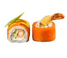Ролл Лосось с креветкой темпура