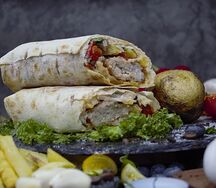 Шаурма с кебабом из баранины