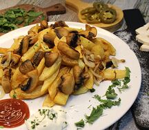 Жареная картошка с грибами