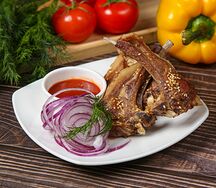 Шашлык из бараньей корейки