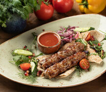 Люля-кебаб из свинины и говядины