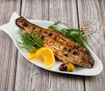 Сибас на мангале