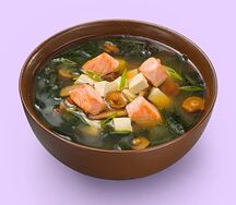 Мисо-суп с лососем