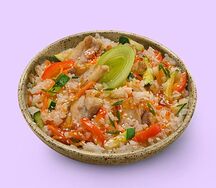 Тяхан с цыпленком