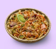 Удон с цыпленком и креветкой