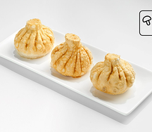 Хинкали с грибами жареные