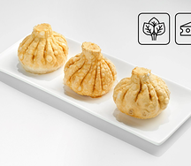 Хинкали шпинат-сыр жареные