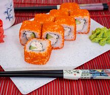 Ролл фирменный Калифорния с Крабом