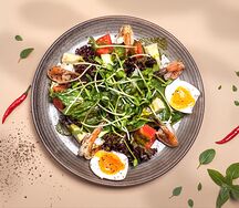 Салат среднеземноморский с креветкой