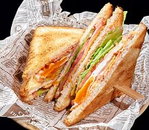 Сэндвич с ветчиной и яйцом