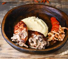 Куриные котлеты с пюре