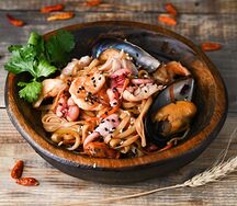 Удон с морепродуктами