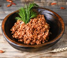 Гречка жареная с грибами