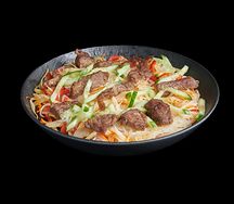 Wok фунчоза с говядиной