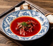 Сибирский борщ с томлёной уткой