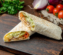 Шаурма на лаваше куриный обычный