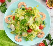 Салат Маракуйя с креветками