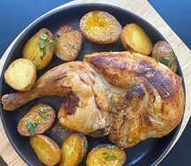 Фермерский цыпленок из печи