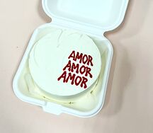 Бенто-торт Amor ваниль-клубника