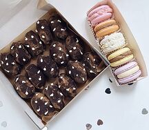 Набор комбо №6 Пирожное картошка и ассорти макарун