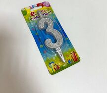 Свечка цифра 3