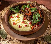 Ташмиджаби с говядиной и овощами