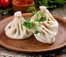 Хинкали с картофелем и грибами