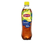 Холодный черный чай Lipton Лимон