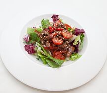 Салат Тёплый с курицей терияки