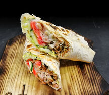 Шаурма со свининой на углях