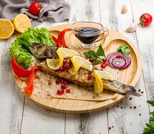 Сибас на углях