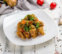 Жареный баклажан с соусом терияки