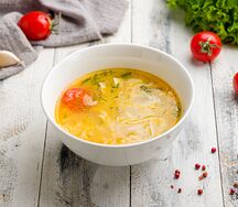 Куриный суп с домашней лапшой