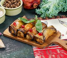 Рулетики из баклажанов